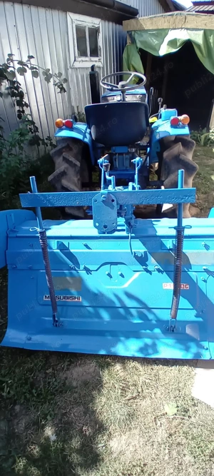 Mitsubishi D1450 SD, compact, diesel, freză + plug incluse - imagine 3