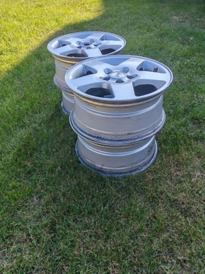 Jante aliaj R15, 5 prezoane, originale VW Golf 4 / Bora - imagine 2