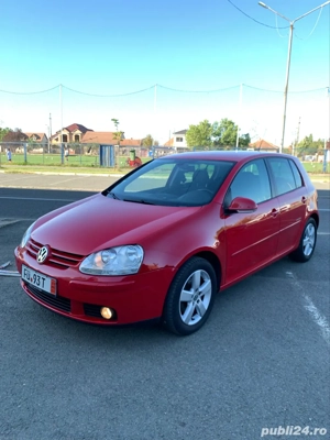 VW Golf 5 United Rosu 1.6 MPI 102 cp Mega Full Option Unicat 2008 TOP - imagine 2