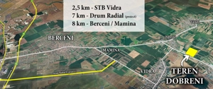 Teren intravilan 6860 mp Dobreni - Vidra - Berceni la 14 km de metrou - imagine 3
