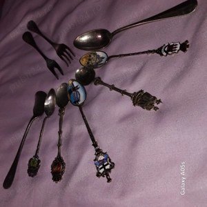 Lingurițe epocă argintate - imagine 2