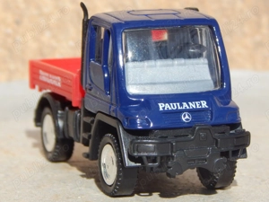 Macheta camion Mercedes Unimog U400 Paulaner scara 1:87 HO