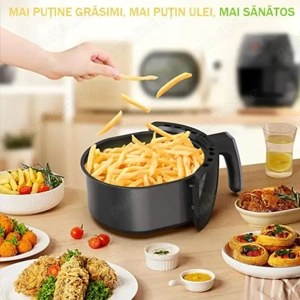 Air Fryer Digital 3L -RAF R5362B ,1300W, Control LCD, Timer, Temperatură Reglabilă, antiaderent - imagine 2