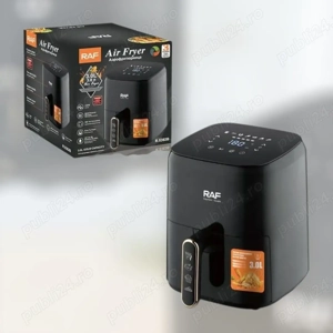 Air Fryer Digital 3L -RAF R5362B ,1300W, Control LCD, Timer, Temperatură Reglabilă, antiaderent