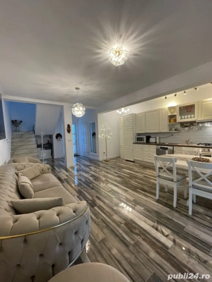 Casă înșiruită P+1E+pod(în cvadruplex)130 mp constr,asfalt,mobilata nou,130.000 ! - imagine 4