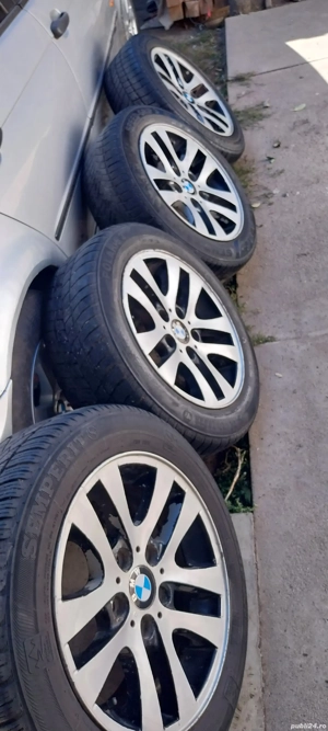 jante bmw 320d r16 tot cu cauciucuri foarte bune mai mergi 2 ani cum ele  - imagine 2