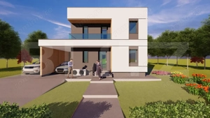 Casa moderna, la standard NZEB, 800 mp teren, Sopor - imagine 3 Casa moderna, la standard NZEB, 800 mp teren, Sopor - imagine 3