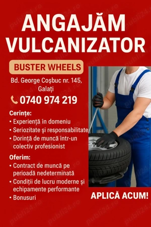 Angajam Vulcanizator