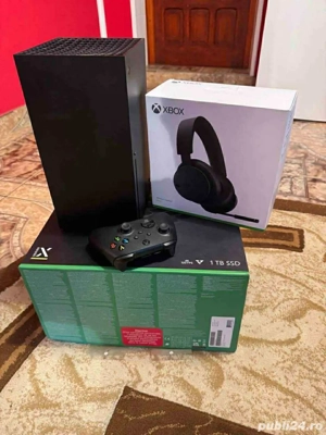 Xbox series X + Casti wireless + suport cu cooler si incarcare baterie - imagine 4