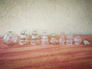 diverse abajururi si piese sticla ptr lustra veche abajur lampa spot dispersor reflector - imagine 3