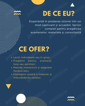 Meditații Istorie Online Fundulea 80 de lei ședința - imagine 2