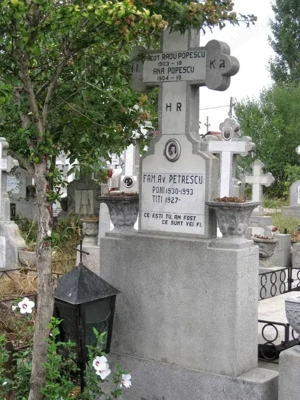 Vând criptă cu capac (tip cavou) în cimitirul Pantelimon 2