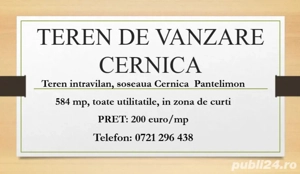Teren de vanzare Cernica