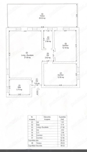 Bloc nou - FINALIZAT, 2 bai cu geam, Mobilat si Utilat. Terasa 29 MPU - imagine 12