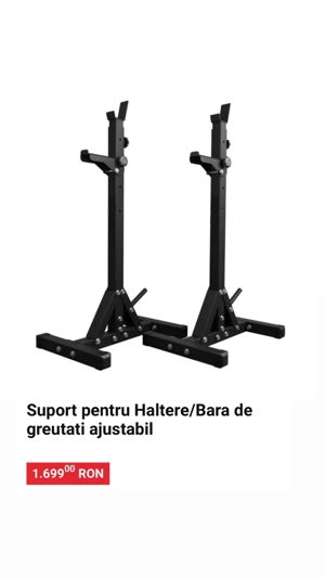 Cel mai solid rack de pe piața! Rack halteră - pentru piept și genoflexiuni
