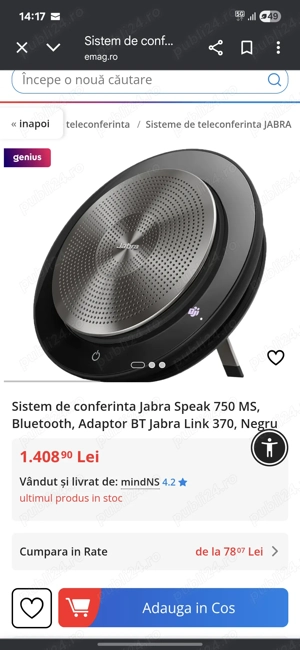 Jabra Sistem audio portabil de conferințe