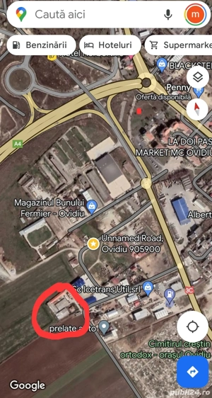 Teren Intravilan Industrial Ovidiu , posibilitate Parcelare !