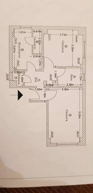 Apartament 2 camere de vanzare Aparatorii Patriei - Metrou - imagine 9
