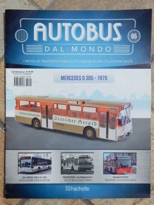 Revista autobuz Mercedes O 305 1979 colectia italiana de autobuze 1:43