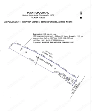 Vând teren intravilan la munte 2337mp, situat între Durau și Borsec cu deschidere la DN15