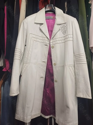 Haina alba din piele naturala Diesel XL