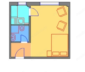 Garsoniera Piata Sudului -Mall Sun Plaza -Parcul Tineretului -Martisor - imagine 2