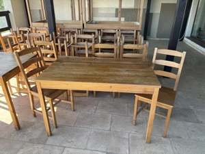 Mese cu scaune din lemn - imagine 4