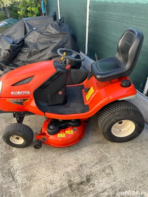 Tractoras tuns iarba Kubota T1880, hydrostatic, 42lnch taiere, benzina... - imagine 5