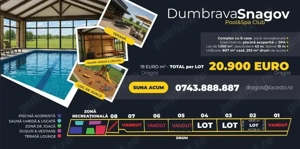 Lot de casa lângă DN1, Tâncăbești Snagov, intrarea Bucharest Golf Club