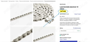 Piese pentru bicicleta; Lanțuri Shimano Deore, Pedale, Pompe,(Super Ofertă).