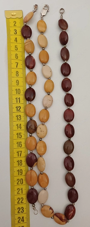 Vând set superb, colier si brățară agate si argint 