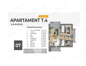 Ultracentral | Piata Unirii | 3 camere, 108 mp, 3 balcoane, etaj 4 | an 2025 - imagine 2