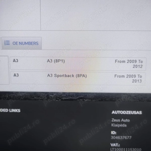 Ansablu amortizor cu arc Vw golf V, VI, Jetta Scirocco si audi A3 - imagine 3