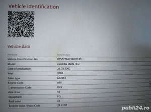 Seat Cordoba  1.4 16v Euro 4 - imagine 5 Seat Cordoba  1.4 16v Euro 4 - imagine 5