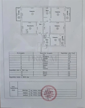 ARADULUI - 4 CAM - 3 BALCOANE - 2 BAI - BOXA - MOBILAT -SPATIOS- - imagine 11