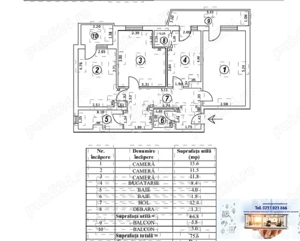 3 decomandate, 2 balcoane, 2 grupuri sanitare, Tiglina 2, DJ