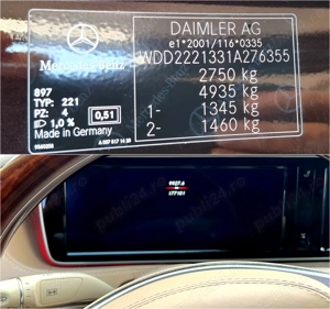 Mercedes-Benz S 350 d 4MATIC Long Limuzina. Fiscal pe loc! - imagine 9