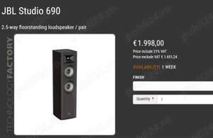 Boxe JBL Studio 690- Noi - imagine 3