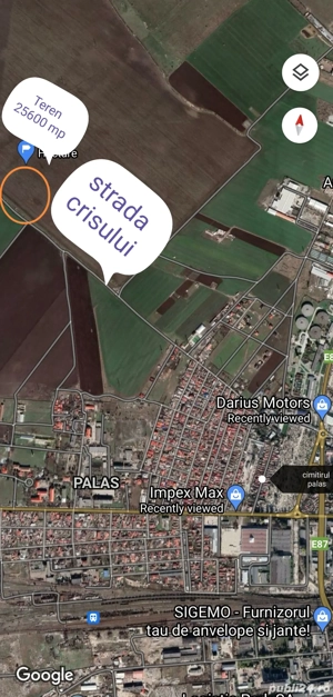 Teren extravilan 25600 mp strada crisului, constanta - imagine 2
