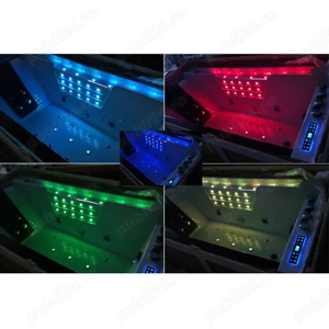 cada cu hidromasaj si aeromasaj Premium 180x90 cm cu cascada si cromoterapie