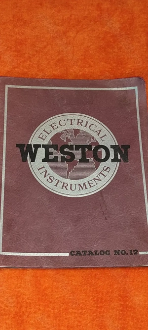 pt. colectionari  catalog no. 12 din 1937 Electrical weston instruments  86 pagini