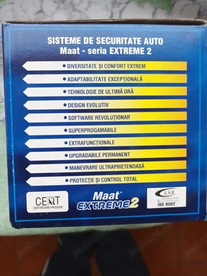 Alarma auto "MAAT" cu doua telecomenzi - noua - imagine 4
