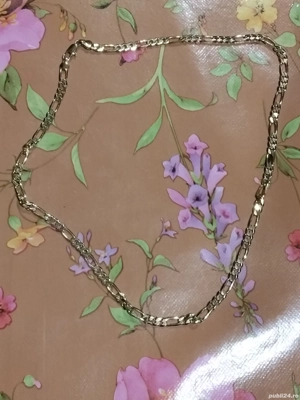 Vând lanț suflat cu aur