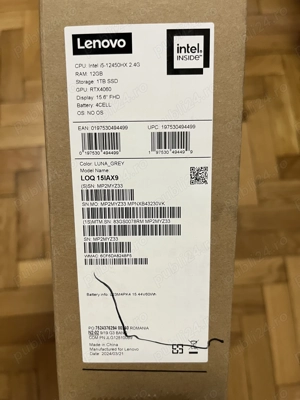 Laptop Gaming Lenovo LOQ 15IAX9