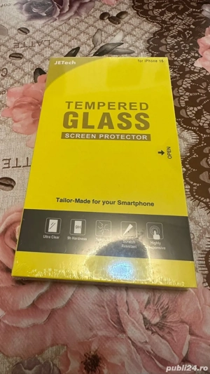 Set 2 folii Sticla Iphone 16 noi