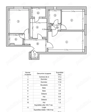 Ap 3 cam, 2 băi, ct+ac noi, 7 din 8, bl 1986 anv 2024, Mc Parc Plumbuita, modernizari, p - imagine 10