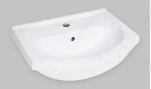 Chiuvetă de baie, culoare albă, nouă- nefolosită, formă pătrată