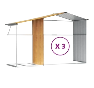 Șopron de grădină, maro 