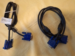 Set 2 buc Cablu VGA Monitor , dublu ecranat, bobine antiparaziti - imagine 2