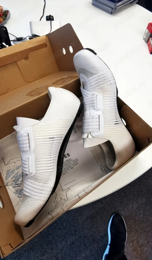 2x perechi pantofi ciclism FIZIK Tempo decos , Vento Powerstrap aeroweave carbon 44,5  - imagine 4